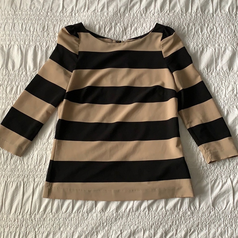 Classic structured striped blouse